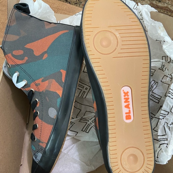 BLANX Unisex  PETER ODOR ZAMBO HIGH-TOP XY // MULTICOLOR size 12 M - Picture 4 of 9